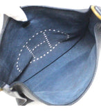 Hermes Evelyn GM Shoulder Bag Taurillon Clemence Navy