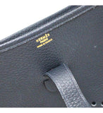 Hermes Evelyn GM Shoulder Bag Taurillon Clemence Navy