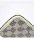 Louis Vuitton Zippy Coin Purse Case Damier Azur White