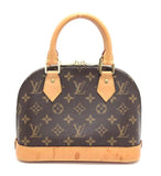 Louis Vuitton Alma BB 2way Handbag Diagonal Monogram Brown
