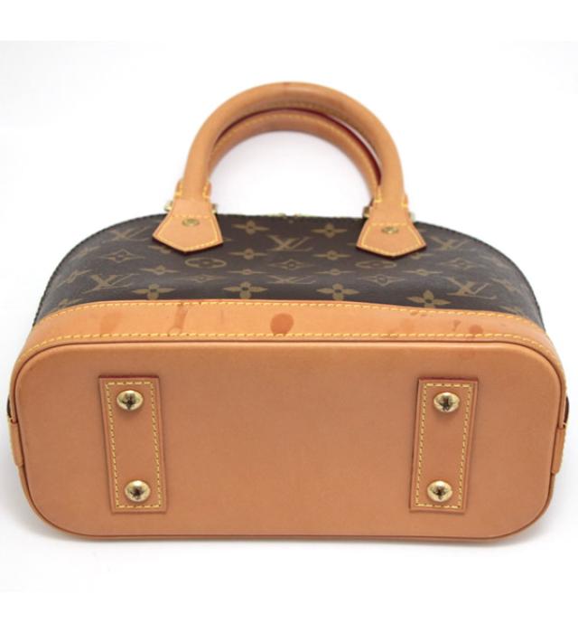 Louis Vuitton Alma BB 2way Handbag Diagonal Monogram Brown