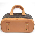 Louis Vuitton Alma BB 2way Handbag Diagonal Monogram Brown