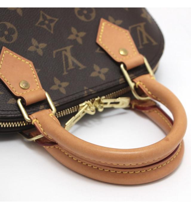 Louis Vuitton Alma BB 2way Handbag Diagonal Monogram Brown