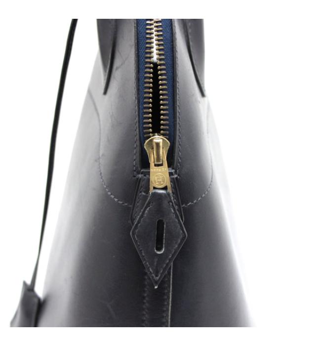 Hermes Bolide 31 2way Hand Shoulder Bag Navy Boxcalf ?B Engraved
