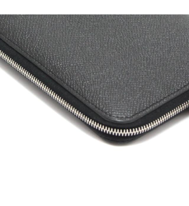 Hermes Azap Round Zipper Long Wallet Epson Black T Engraved