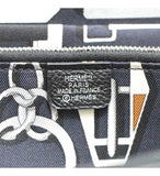 Hermes Azap Round Zipper Long Wallet Epson Black T Engraved