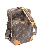 Louis Vuitton Amazon Diagonal Shoulder Bag Monogram Brown