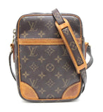 Louis Vuitton Danube Diagonal Shoulder Bag Monogram Brown
