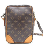 Louis Vuitton Danube Diagonal Shoulder Bag Monogram Brown