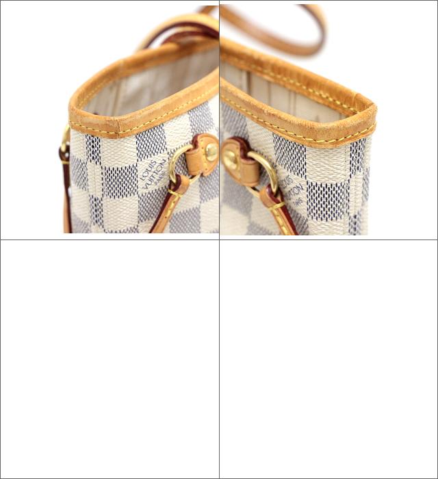 Louis Vuitton Damier Azur Neverfull PM Tote Bag White