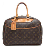 Louis Vuitton Deauville Handbag Bowling Vanity Monogram Brown