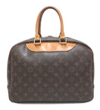 Louis Vuitton Deauville Handbag Bowling Vanity Monogram Brown
