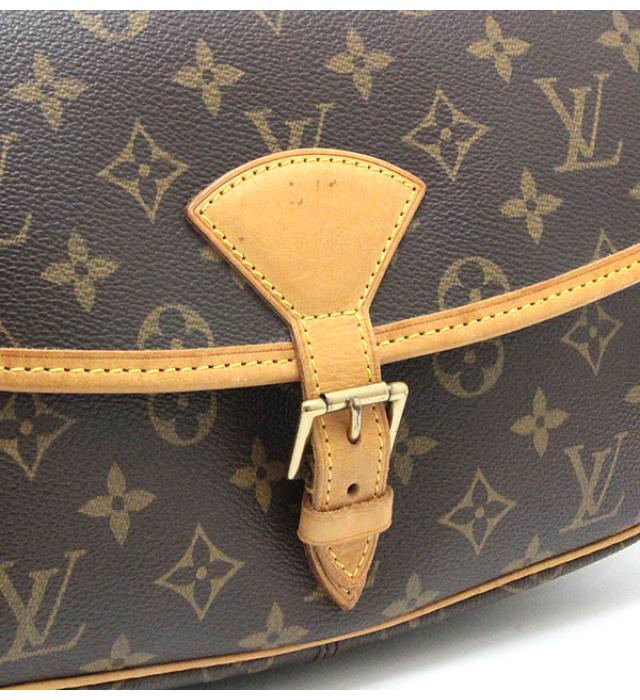 Louis Vuitton Sologne Diagonal Shoulder Bag Monogram Brown