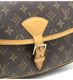 Louis Vuitton Sologne Diagonal Shoulder Bag Monogram Brown