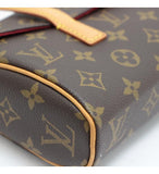 Louis Vuitton Sonatine Handbag Monogram Brown