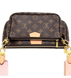 Louis Vuitton Multi Pochette Accessoire Monogram Rose Claire Brown