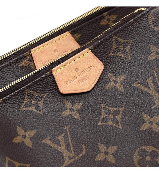 Louis Vuitton Multi Pochette Accessoire Monogram Rose Claire Brown