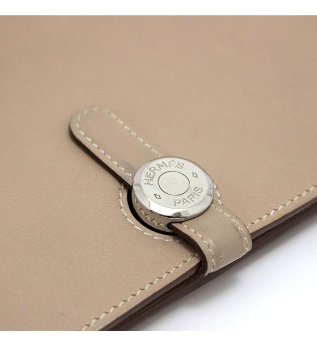 Hermes Dogon GM Wallet Argile Vaud Swift □B Stamp