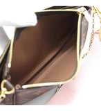 Louis Vuitton Multi Pochette Accessoires Monogram Brown Pink