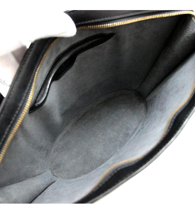 Louis Vuitton Saint-Jacques Shopping Epi Shoulder Bag Black