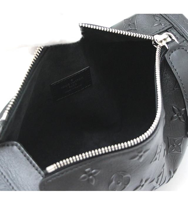 Louis Vuitton Side Trunk Shoulder Bag Monogram Black