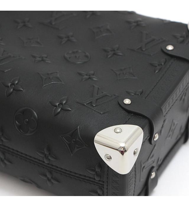 Louis Vuitton Side Trunk Shoulder Bag Monogram Black
