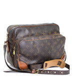 Louis Vuitton Nile Diagonal Shoulder Bag Monogram Brown