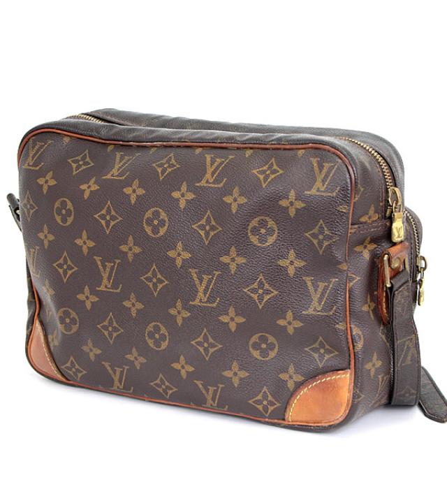 Louis Vuitton Nile Diagonal Shoulder Bag Monogram Brown