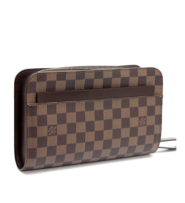Louis Vuitton Damier Saint Louis Clutch Bag Brown