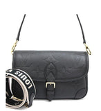 Louis Vuitton Diane 2way Shoulder Bag Monogram Implant Black