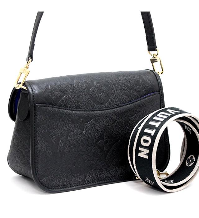 Louis Vuitton Diane 2way Shoulder Bag Monogram Implant Black