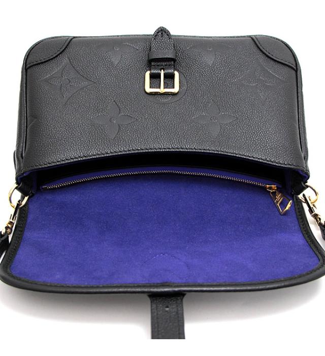 Louis Vuitton Diane 2way Shoulder Bag Monogram Implant Black