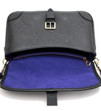 Louis Vuitton Diane 2way Shoulder Bag Monogram Implant Black