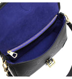 Louis Vuitton Diane 2way Shoulder Bag Monogram Implant Black