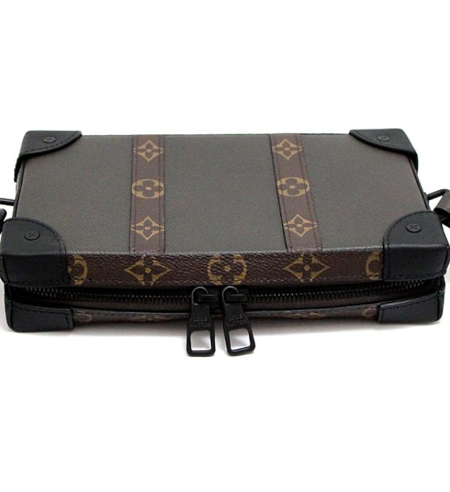 Louis Vuitton Soft Trunk Shoulder Bag Wallet Taiga Monogram