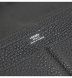 Hermes Dogon GM Long Wallet Taurillon Clemence Black