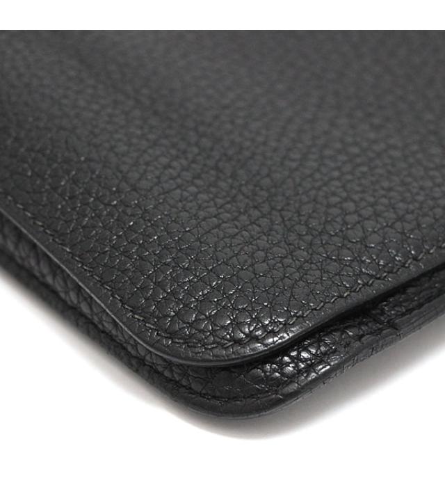 Hermes Dogon GM Long Wallet Taurillon Clemence Black