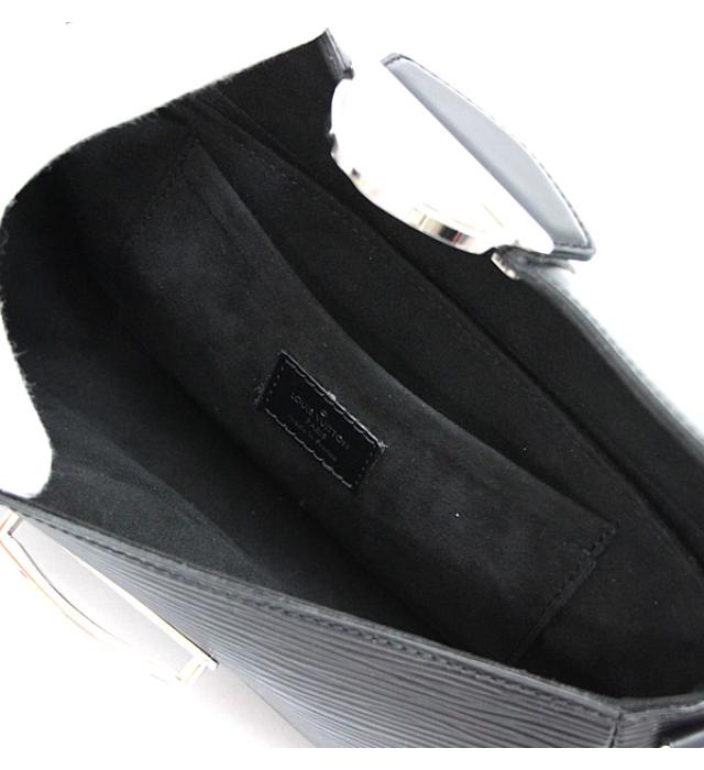 Louis Vuitton Pochette Montaigne Black Epi Storage Bag