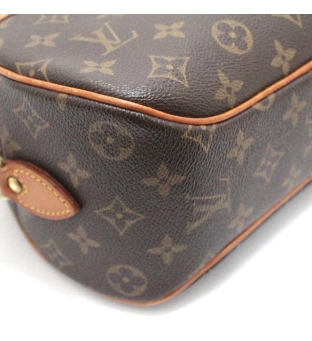 Louis Vuitton Blower Shoulder Bag Solid Monogram Brown