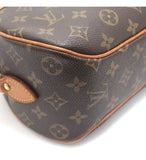 Louis Vuitton Blower Shoulder Bag Solid Monogram Brown