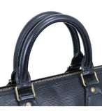 Louis Vuitton Speedy 25 Epi Handbag Black