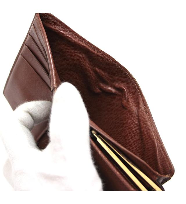 Louis Vuitton Portefeuille Vienois Clasp Wallet Monogram Brown