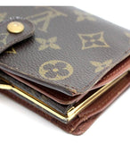 Louis Vuitton Portefeuille Vienois Clasp Wallet Monogram Brown