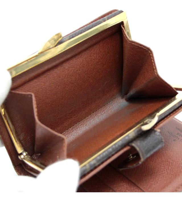 Louis Vuitton Portefeuille Vienois Clasp Wallet Monogram Brown
