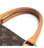 Louis Vuitton Monogram Sac Plat PM Tote Bag Brown