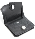 Hermes Dogon Card Case Taurillon Clemence Black □k Engraved