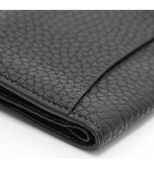 Hermes Dogon Card Case Taurillon Clemence Black □k Engraved