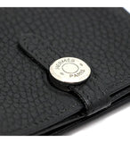 Hermes Dogon Card Case Taurillon Clemence Black □k Engraved