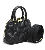 Louis Vuitton Alma BB 2way Handbag Leather Black