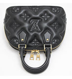 Louis Vuitton Alma BB 2way Handbag Leather Black
